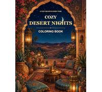 Cozy Desert Nights Coloring Book: Bold and Easy Coloring with 40 Desert Designs, Glowing Lanterns, and Moonlit Courtyards