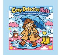 Cozy Detective Hats: Bold & Easy Coloring Book for Rainy-Day Soft Life Vibes: Relaxing Umbrellas, Puddles, Oversized Coats & Cute Mystery-Inspired Scenes for Stress Relief and Creative Calm