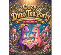 Cozy Dino Tea Party A Whimsical Coloring Adventure for All Ages: Explore Magical Landscapes, Delightful Dinosaurs, and Enchanting Scenes to Relieve Stress and Spark Joy