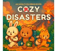 Cozy Disasters: An Adult Coloring Book of Cute Animal Adventures Through Volcanoes Floods and Wild Escapes