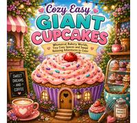 Cozy Easy Giant Cupcakes: Whimsical Bakery Worlds, Tiny Cozy Spaces and Sweet Relaxing Adventures to Color