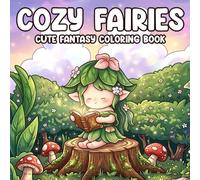 Cozy Fairies Coloring Book: Explore Whimsical Magical Creatures for Teens, Adults with Bold and Easy Coloring Pages for Relaxation & Stress Relief