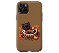 Cozy Fall Cat In Kitten Pajamas For Cats And Autumn Cat Lady Custodia per iPhone 11 Pro