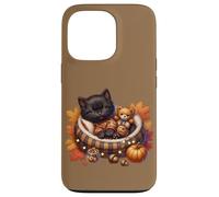 Cozy Fall Cat In Kitten Pajamas For Cats And Autumn Cat Lady Custodia per iPhone 13 Pro