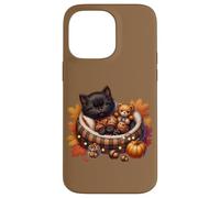 Cozy Fall Cat In Kitten Pajamas For Cats And Autumn Cat Lady Custodia per iPhone 14 Pro Max