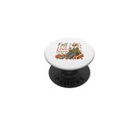 Cozy Fall Duck Autunno Stagione Amante PopSockets PopGrip Adesivo