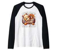 Cozy Fall Labrador Graphic for Women Men Kids Autumn Sleep Maglia con Maniche Raglan