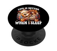 Cozy Fall Labrador Graphic For Women Men Kids Autumn Sleep PopSockets PopGrip Adesivo