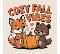 Cozy Fall Vibes Coloring Book for Kids Ages 2-8: Big Easy Outlines Encourage Relaxation For Early Learners Travel Activity Family Bonding Build Focus ... Relaxation For Early Learners Travel Activity