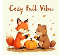Cozy Fall Vibes Coloring Book for Kids Ages 2-8: Enjoy Hours Of Coloring Fun For Boys And Girls Holiday Gift Easy Big Coloring Pages Screen Free Quiet ... GiftEnjoy Hours Of Coloring Fun For B