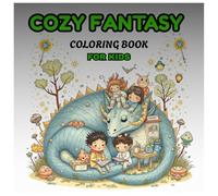 Cozy Fantasy Coloring Book for Kids: Whimsical Dragons, Magical Creatures & Enchanted Castles - Relaxing Art for Boys & Girls Ages 6-12: Whimsical Dragons, Magical Creatures, Enchanted Castles