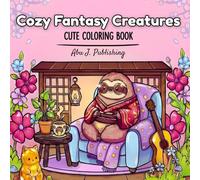 Cozy Fantasy Creatures: Cute Coloring Book for Adults and Teens Featuring Charming Magical Characters with Bold and Easy Stress Relief Designs (Cozy Coloring Books)