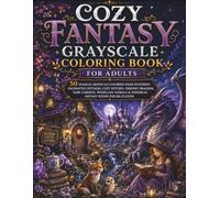 Cozy Fantasy Grayscale Coloring Book for Adults: 50 Magical Grayscale Coloring Pages Featuring Enchanted Cottages, Cozy Witches, Friendly Dragons, ... & Whimsical Fantasy Scenes for Relaxation