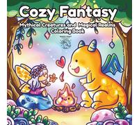 Cozy Fantasy: Mythical Creatures and Magical Realms Hand-drawn Coloring Book. A cute and Cozy Coloring Book for Adults and Teens Featuring Whimsical ... Moments, and Fantasy Fun for Stress Relief.