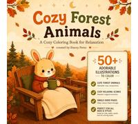 Cozy Forest Animals: A Cozy Coloring Book for Relaxation.