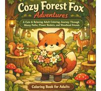Cozy Forest Fox Adventures: A Cute & Relaxing Adult Coloring Journey Through Mossy Paths, Flower Baskets, and Woodland Friends