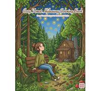 COZY FOREST HIDEAWAY COLORING BOOK: Peaceful Nature Escape, Cozy Cabin Life & Quiet Forest Moments