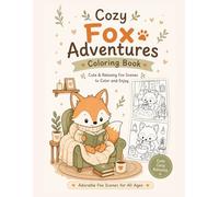 Cozy Fox Coloring Book: Cute and Relaxing Animal Adventures for Stress Relief: Simple and Cute Designs for Stress Relief