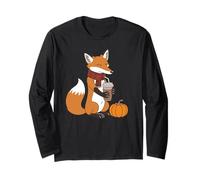 Cozy Fox con caffè Autunno Vibes Autunno Maglia a Manica