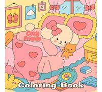 Cozy Friends Coloring Book: Coloring Pages With Super Cute Animal Characters for Kids, Teens And Adults for Stress Relief