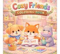 Cozy Friends Coloring Book: Cozy Friends Coloring Book: Cozy Home Scenes
