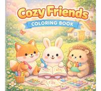 Cozy Friends Coloring Book: Cute and Cozy Home Coloring Pages