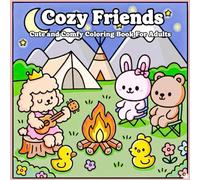 Cozy Friends: Cute and Comfy Coloring Book for Adults