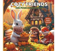 Cozy Friends -Cute Forest Animal Coloring: Adorable Forest Animals and Cozy Cottages - Relaxing and Fun Coloring Pages for All Ages