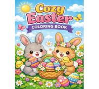 Cozy Friends Easter Coloring Book: Adorable Springtime Animals, Cute Easter Scenes & Relaxing Coloring Pages for Kids