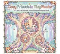Cozy Friends in Tiny Nooks: A Cute & Whimsical Animal Spaces Coloring Book