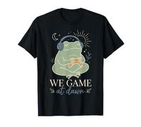 Cozy Frog Gamer Controller per Cuffie We Game at Dawn Maglietta