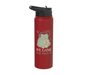 Cozy Frog Gamer Controller per cuffie We Game at Dawn Stainless Steel Insulated Water Bottle