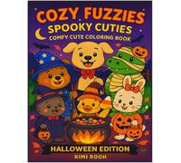 Cozy Fuzzies: Halloween Edition: Fall Coloring Book for Adults and Kids - Cute, Easy, Simple Coloring for Relaxation