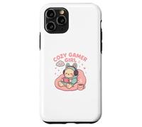 Cozy Gamer Girl Kawaii Cat Console di gioco pastello Custodia per iPhone 11 Pro