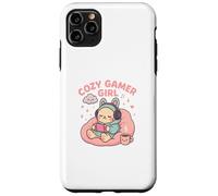 Cozy Gamer Girl Kawaii Cat Console di gioco pastello Custodia per iPhone 11 Pro Max
