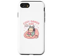 Cozy Gamer Girl Kawaii Cat Console di gioco pastello Custodia per iPhone SE (2020) / 7/8