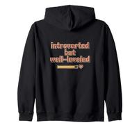 Cozy Gamer Pixel Art Introverso ma Ben livellato Felpa con Cappuccio