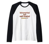 Cozy Gamer Pixel Art Introverso ma Ben livellato Maglia con Maniche Raglan