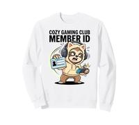 Cozy Gaming Club Member ID Bradipo Orecchio di Gatto Felpa