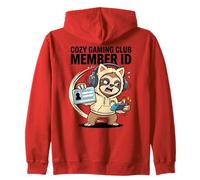 Cozy Gaming Club Member ID Bradipo Orecchio di Gatto Felpa con Cappuccio