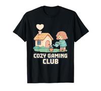 Cozy Gaming Club Pixel Cottage Plant Abbigliamento per i Giocatori Maglietta