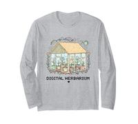 Cozy Gaming Digital Botanist Aesthetic Farming Sim Maglia a Manica