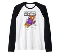 Cozy Gaming Member ID Club Bear Maglia con Maniche Raglan