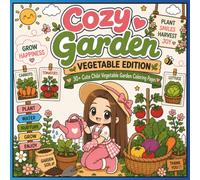 Cozy Garden: Vegetable Edition: 30+ Cute Chibi Vegetable Garden Coloring Pages