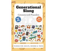 Cozy Generational Slang Cross Word Puzzle Book: Crosswords with Easy to Read Print about Millennial, Gen z, Boomer Slang and More | 6x9 inches, 110 ... ... Gift for Vacations, Gifts and Free Time