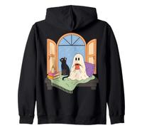 Cozy Ghost Book Lover Spooky Season Reading Nook Felpa con Cappuccio