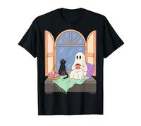 Cozy Ghost Book Lover Spooky Season Reading Nook Maglietta