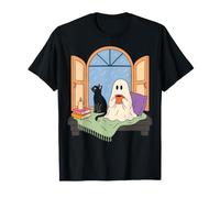 Cozy Ghost Book Lover Spooky Season Reading Nook Maglietta