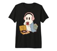 Cozy Ghost Music Lover Good Vibes Cozy Sounds Maglietta Premium