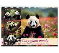 Cozy giant panda (Wall Calendar 2027 DIN A3 landscape), CALVENDO 12 Month Wall C